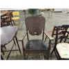 Image 1 : ANTIQUE CUSHIONED SEAT ROCKING CHAIR