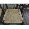 Image 2 : PAIR WOVEN SEAT DINING CHAIRS