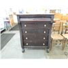 Image 1 : VINTAGE SHABBY CHIC DARK WOOD CHEST