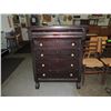 Image 2 : VINTAGE SHABBY CHIC DARK WOOD CHEST