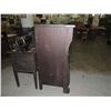 Image 3 : VINTAGE SHABBY CHIC DARK WOOD CHEST