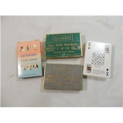 LOT 4 PLAYING CARD DECKS