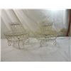 Image 1 : PAIR 2 TIER WIRE BASKET PLANTER