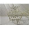 Image 2 : PAIR 2 TIER WIRE BASKET PLANTER
