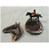 Image 1 : LOT 2 VINTAGE EQUESTRIAN ASHTRAYS