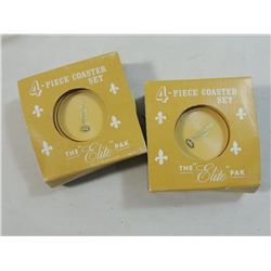 LOT 2 VINTAGE 1ST NATIONAL COASTER SET