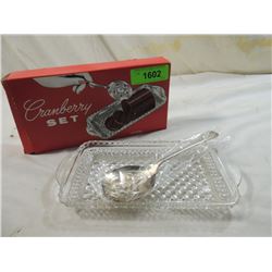 CRYSTAL CRANBERRY SET