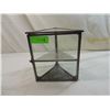 Image 1 : VINTAGE 2 TIER TRIANGLE GLASS BOX