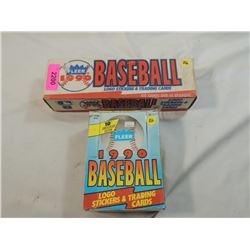 1990 FLEER BASEBALL FACTORY SET & WAX PACKS