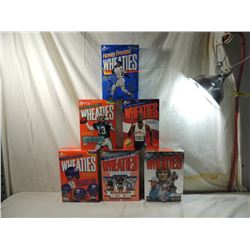 LOT 6 COMMEMORATIVE WHEATIES BOXES