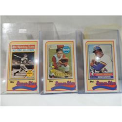 LOT 3 TOPPS SUPER STAR BASEBALL CARDS