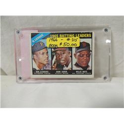 1966 TOPPS N.L. BATTING LEADERS #215 BASEBALL CARD