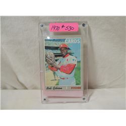 1970 TOPPS BOB GIBSON #530 BASEBALL CARD