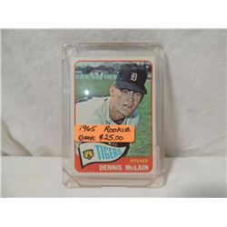 1965 TOPPS DENNIS MCLAIN #236 ROOKIE BASEBALL CARD
