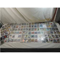 100+ MISC FOOTBALL PLAYER CARDS BINDER SHEETS