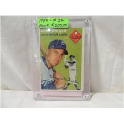 1954 TOPPS DUKE SNIDER #32 BASEBALL CARD