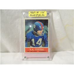 1964 TOPPS Y.A. TITTLE #124 FOOTBALL CARD