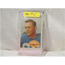 1960 TOPPS RAY BERRY #4 FOOTBALL CARD