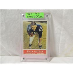 1964 TOPPS JOHN UNITAS #12 FOOTBALL CARD