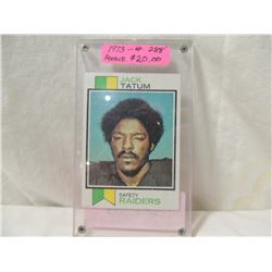 1973 TOPPS JACK TATUM #288 FOOTBALL CARD