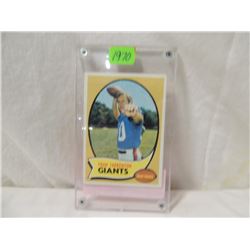 1970 TOPPS FRAN TARKENTON #80 FOOTBALL CARD