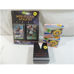 LOT 4 HOCKEY CARD SETS & WORLD CLASS ATHLETES SET