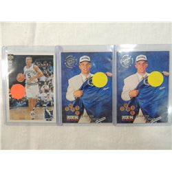 LOT 3 JASON KIDD ROOKIE BASKETBALL CARD