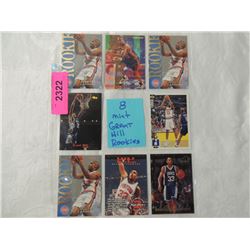 LOT 8 MINT GRANT HILL ROOKIE BASKETBALL CARDS