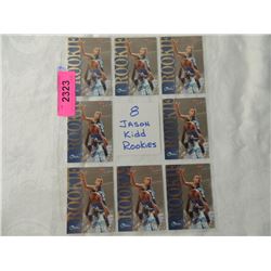 LOT 8 JASON KIDD ROOKIE BASKETBALL CARDS