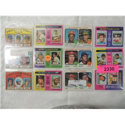 LOT 12 MISC BASEBALL CARDS,1975 25 YRS, MVP,