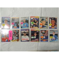 LOT 12 MISC ROOKIE BASEBALL CARDS