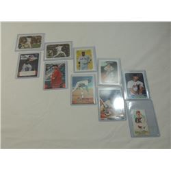 LOT 10 BASEBALL CARDS ORTIZ, SCHILLING, RIPKEN, PU