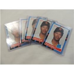LOT 5 1988 DONRUSS ROBERTO ALOMAR #34 ROOKIE