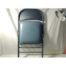 STONE COLD STEVE AUSTIN AUTOGRAPHED CHAIR