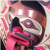 Image 2 : JAY BRABANT (B.1970) FROG MOON MASK WITH COPPER AND ABALONE INLAY, 56" DIAMETER