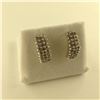 Image 1 : PAIR OF 14KT WHITE GOLD DIAMOND SET EARRINGS CLAW SET WITH 54 ROUND BRILLIANT CUT DIAMONDS APPROX,