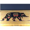 Image 2 : LARGE ALDER BEAR CHEST WITH SHELF AND AROMATIC CEDAR LINING. ALL WOOD CONSTRUCTION AND DEEP CARVING