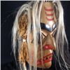 Image 2 : JAY BRABANT (B.1970) HAIDA SHARK MASK, HAND CARVED AND PAINTED, WITH HORSE HAIR AND CEDAR BARK
