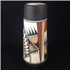 Image 2 : NAVAJO CERAMIC, HAND PAINTED "HEADDRESS" AND SIGNED 12.5" HIGH X 5" WIDE (AT BASE)