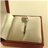 Image 2 : ONE 14KT WHITE GOLD DIAMOND ENGAGEMENT RING. SET WITH ONE ROUND BRILLIANT CUT DIAMOND 1.53CT, I3,