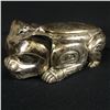 Image 1 : CLARENCE MILLS, STERLING SILVER BEAR AND FROG SCULPTURE, OVER 100 OUNCES