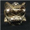 Image 3 : CLARENCE MILLS, STERLING SILVER BEAR AND FROG SCULPTURE, OVER 100 OUNCES