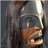 Image 2 : GENE BRABANT, KWAG-UILTH MORNING MASK, HAND CARVED RED CEDAR, WITH COPPER TEARS, COPPER TEETH,