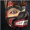 Image 2 : EMIL THIBERT, BEAR MASK WITH ABALONE INLAY AND CEDAR BARK HAIR 15" HIGH X 12" WIDE X 10" DEEP