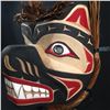 Image 4 : EMIL THIBERT, BEAR MASK WITH ABALONE INLAY AND CEDAR BARK HAIR 15" HIGH X 12" WIDE X 10" DEEP