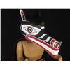 Image 2 : CHARLES JOSEPH SR. WOLF DANCER SCULPTURE, HAND CARVED FROM RED CEDAR WITH REMOVABLE MASK. THE