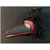 Image 1 : CHARLES JOSEPH SR. RAVEN MASK, HAND CARVED AND AFFIXED WITH BLACK FEATHERS