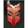 Image 1 : RICK PETERS, HAND CARVED MASK 17" HIGH X 10" WIDE X 5" DEEP