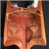 Image 4 : RICK PETERS, HAND CARVED MASK 17" HIGH X 10" WIDE X 5" DEEP