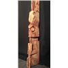 Image 4 : ANTIQUE 5 FIGURE TOTEM, 82" HIGH (WINGS MISSING)